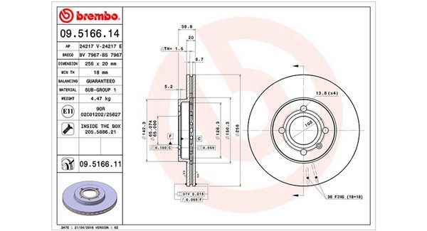 MAGNETI MARELLI 360406048100 Brake disc