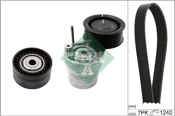 SCHAEFFLER INA 529 0282 10 V-ribbed belt set