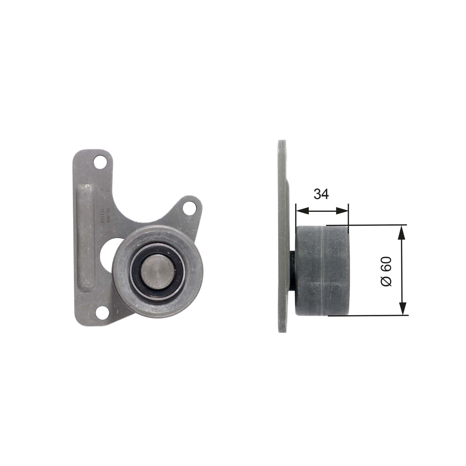 GATES T42068 Deflection pulley/guide pulley, timing belt