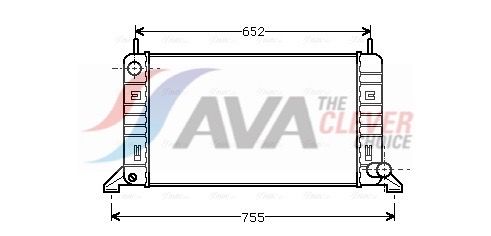AVA CLEVER CHOICE FD2078 Radiator, engine cooling