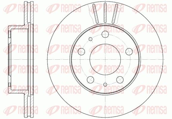 REMSA 6504.10 Brake disc