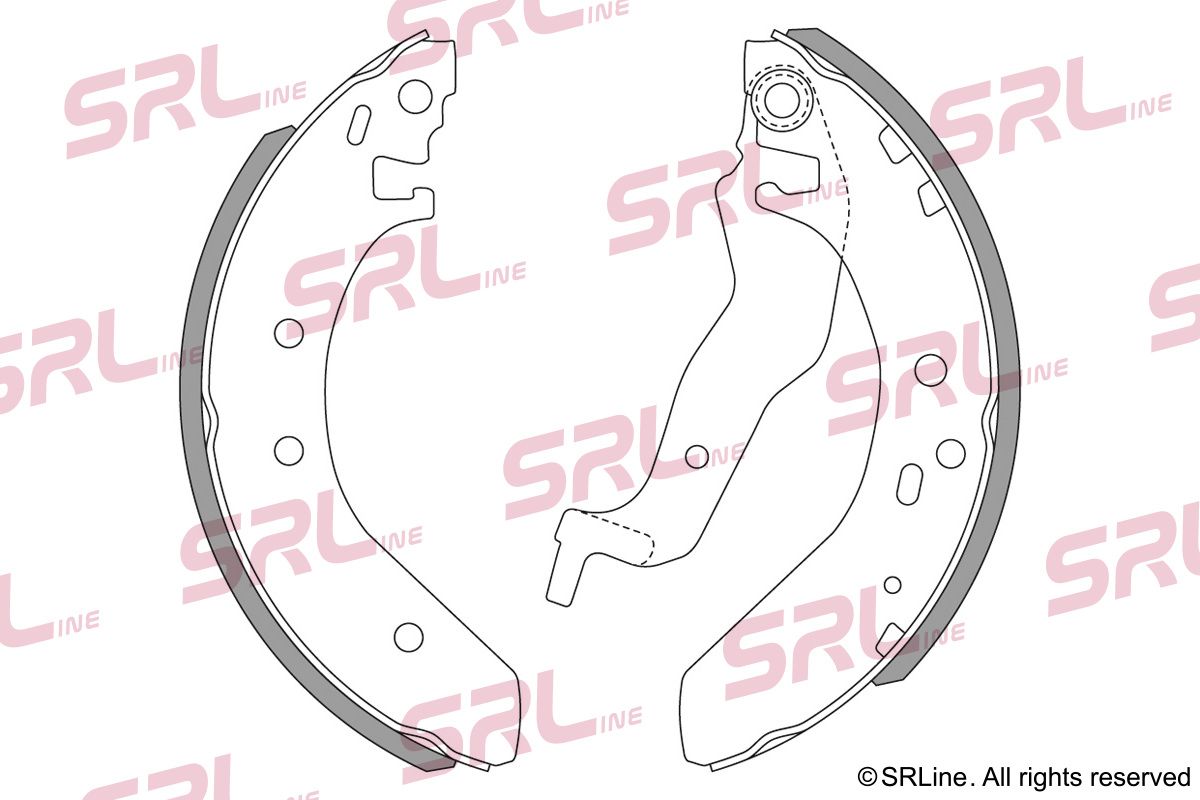 SRLINE S72-1049 Brake shoe set
