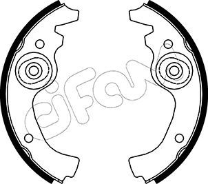 CIFAM 153-055 Brake shoe set