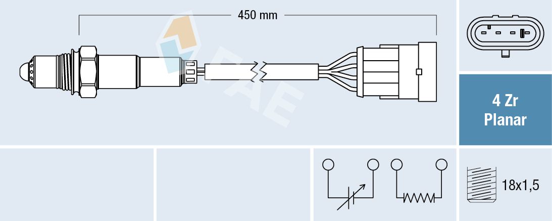 FAE 77224 Oxygen sensor