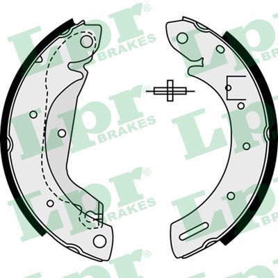 LPR 08500 Brake shoe set