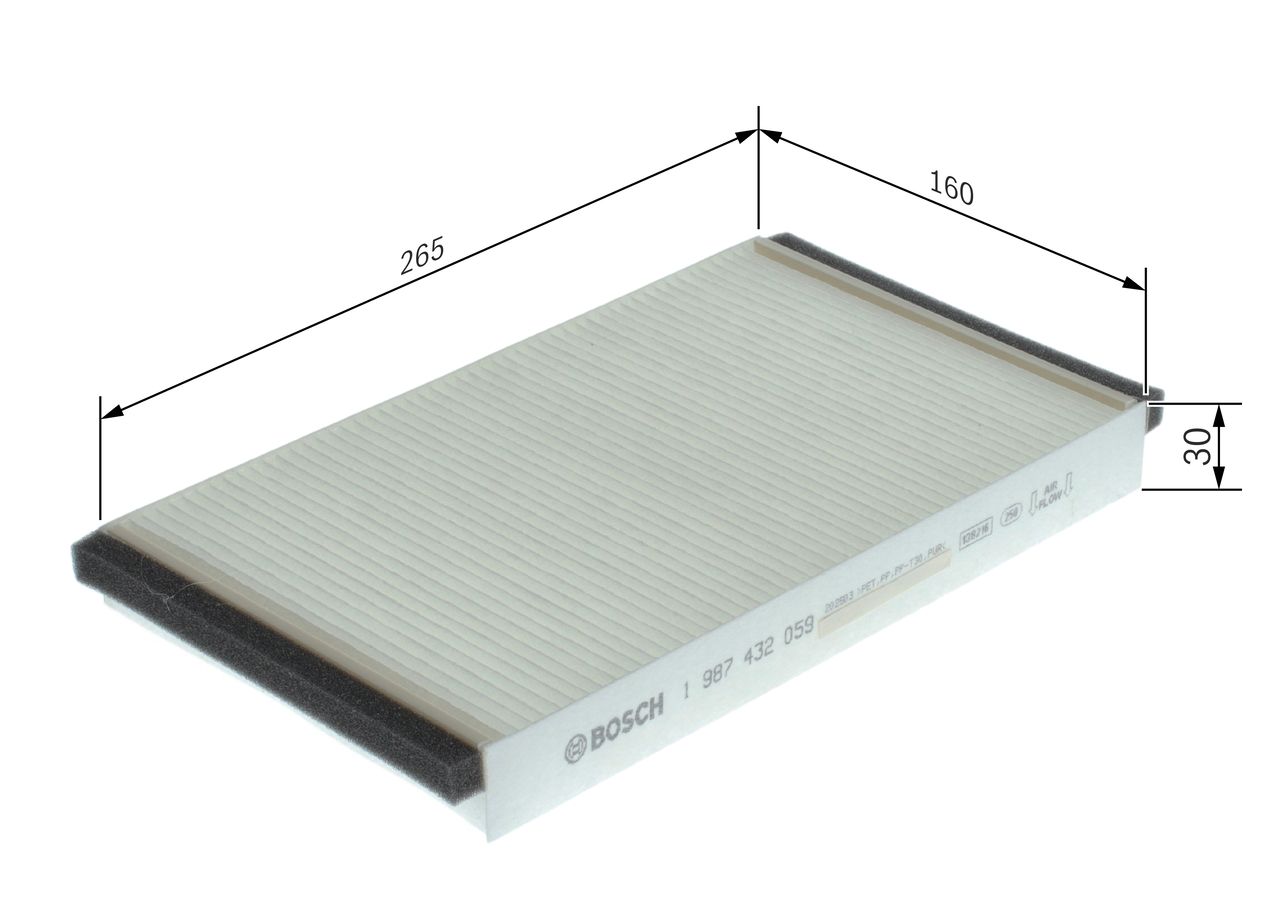 BOSCH 1 987 432 059 Filter, cabin air