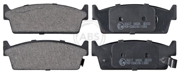 A.B.S. 36617 Brake pad set, disc brake
