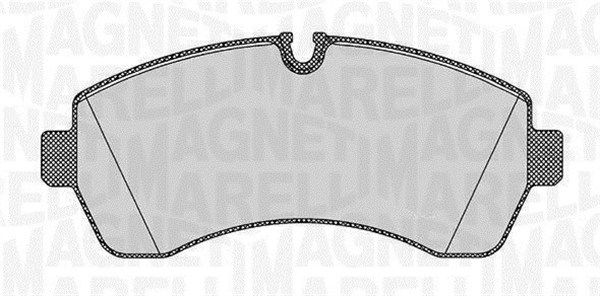 MAGNETI MARELLI 363916060647 Brake pad set, disc brake