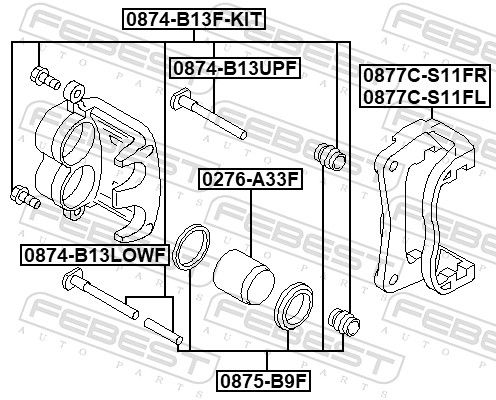 Guide Sleeve Kit, brake caliper-1