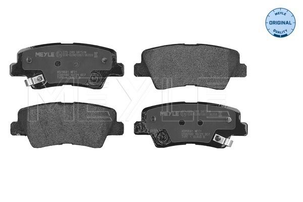 MEYLE 025 249 3415/W Brake pad set, disc brake