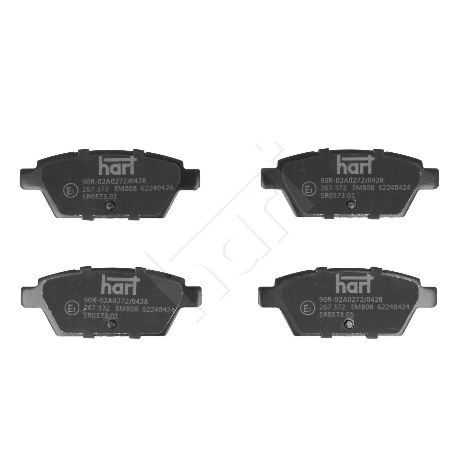 HART 267 372 Brake pad set, disc brake