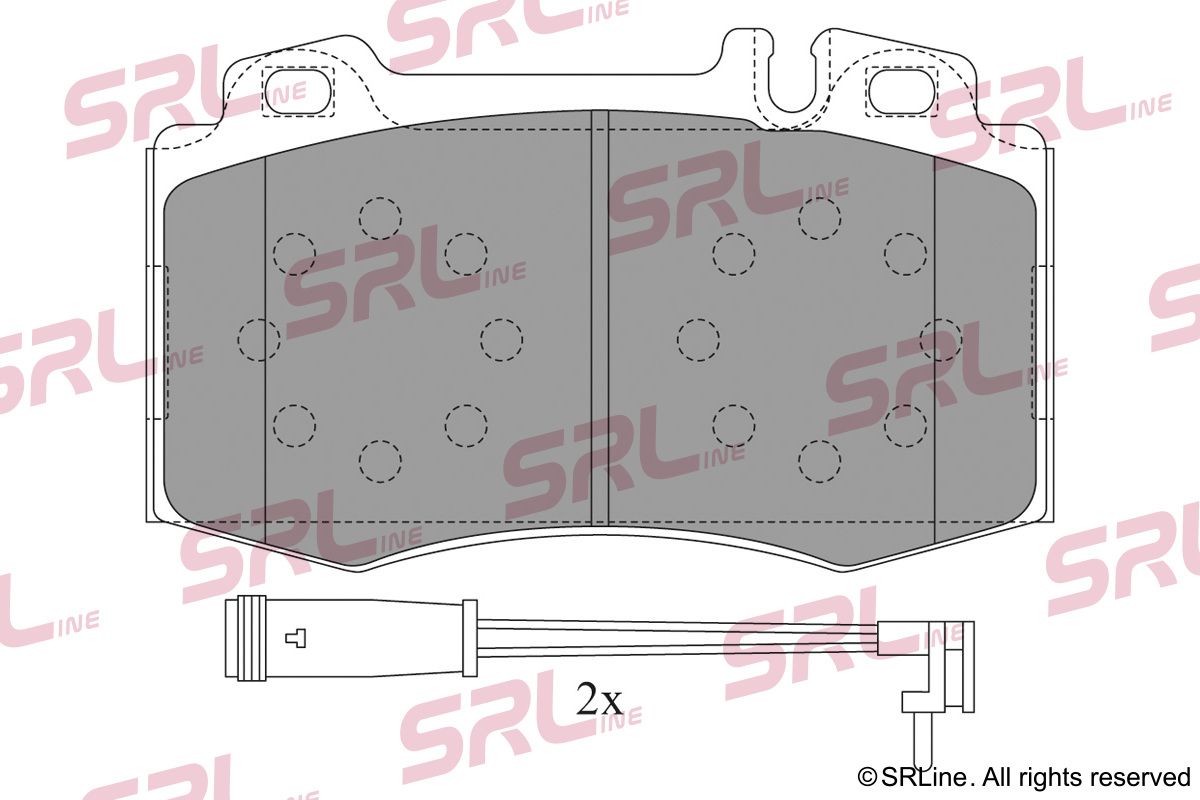 SRLINE S70-0198 Brake pad set, disc brake