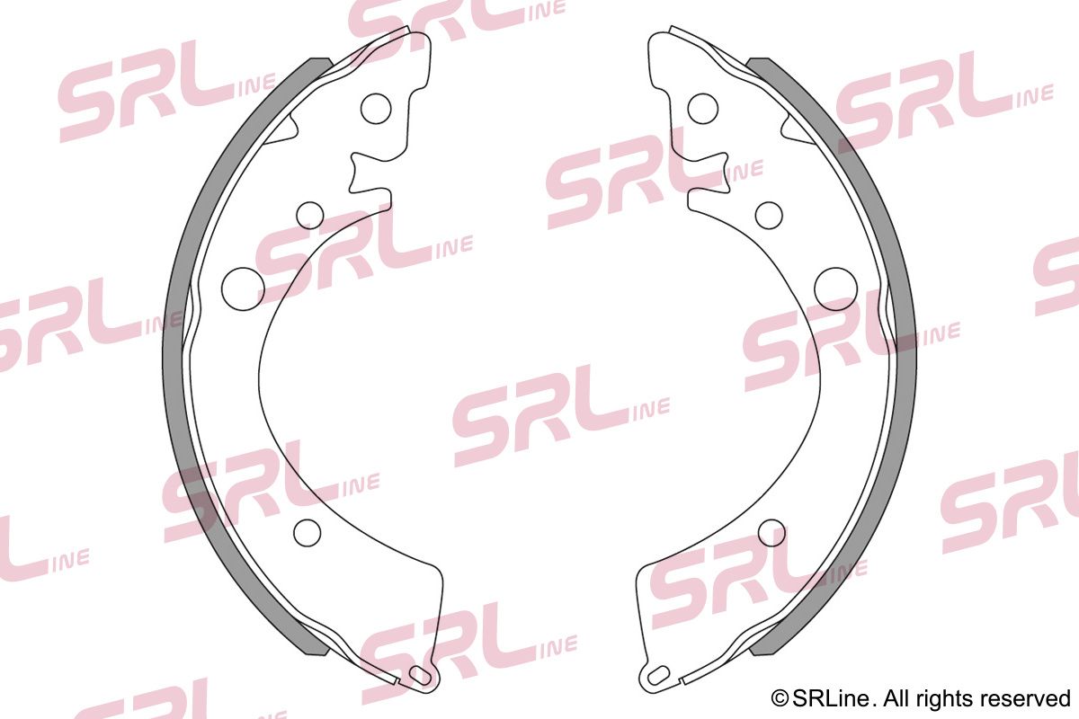 SRLINE S72-1050 Brake shoe set