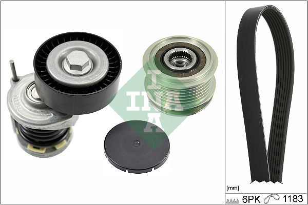 SCHAEFFLER INA 529 0466 20 V-ribbed belt set