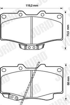 Brake Pad Set, disc brake-1