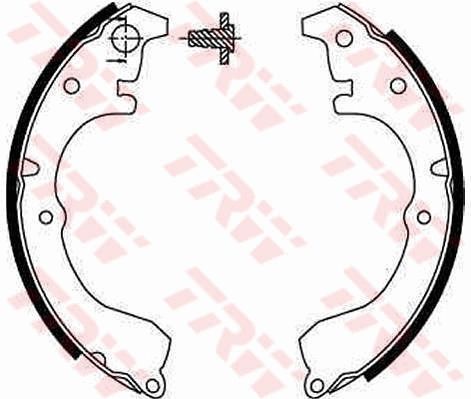 TRW GS8287 Brake shoe set