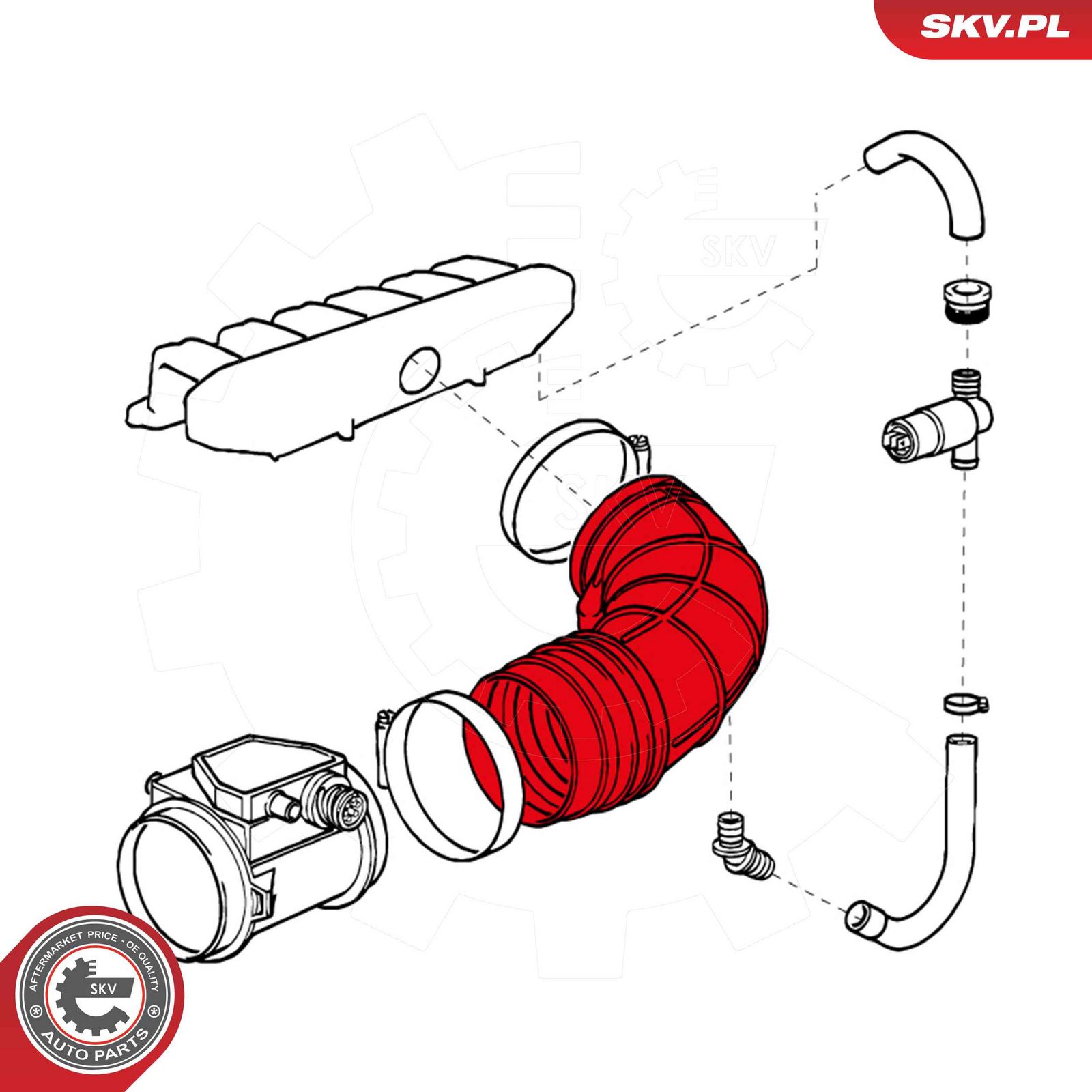 Intake Hose, air filter-1
