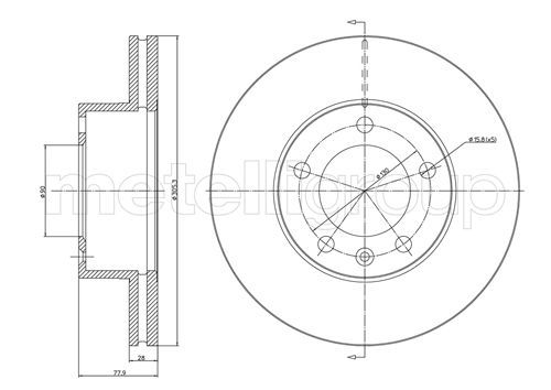 CIFAM 800-532C Brake disc