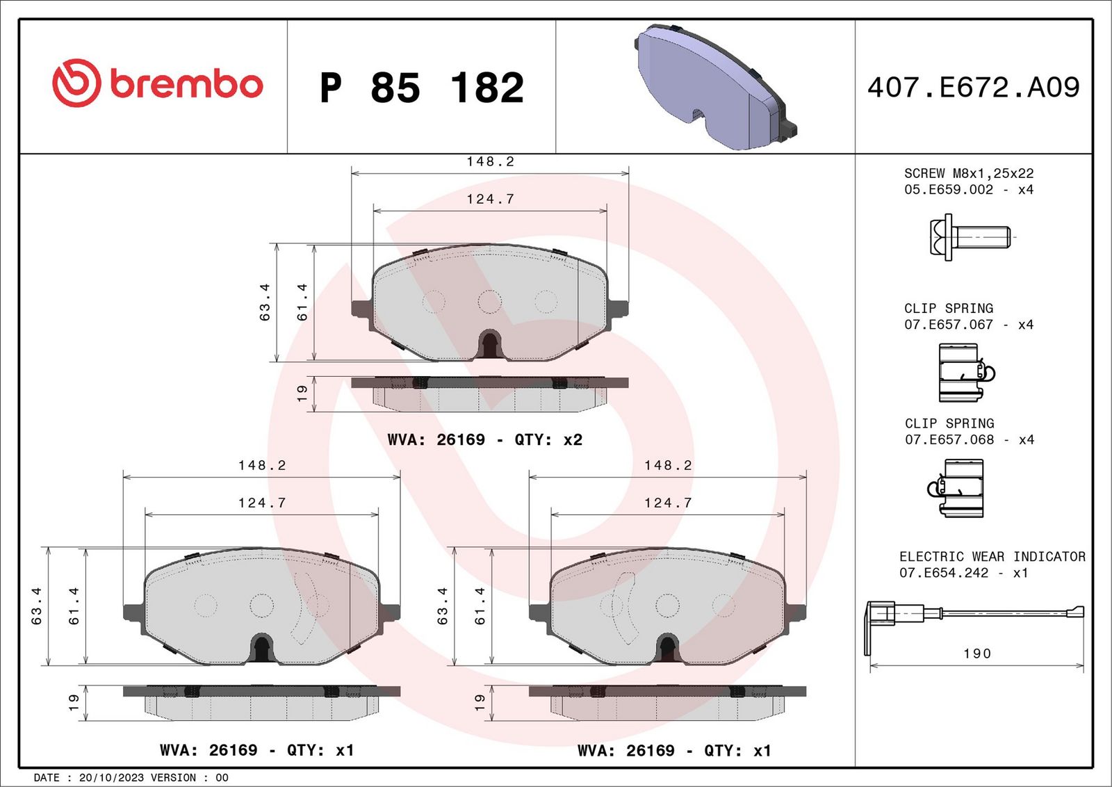 Brake Pad Set, disc brake-1