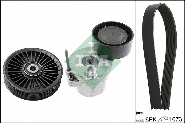 SCHAEFFLER INA 529 0443 10 V-ribbed belt set