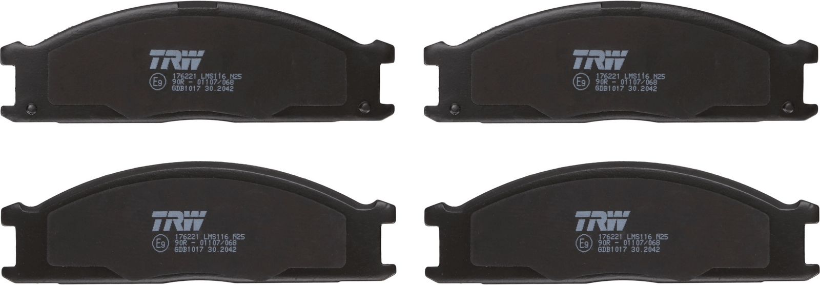 TRW GDB1017 Brake pad set, disc brake