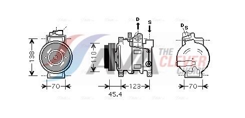AVA CLEVER CHOICE AIAK227 Compressor, air conditioning
