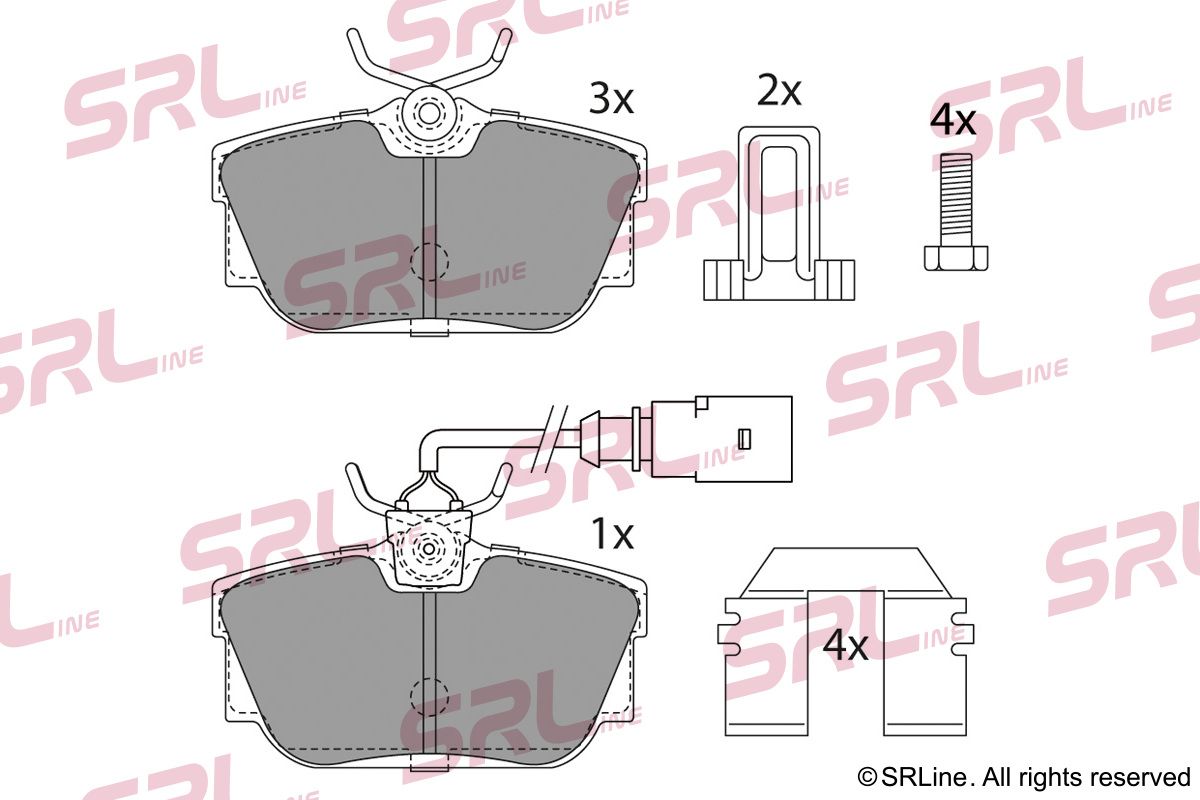SRLINE S70-1345 Brake pad set, disc brake