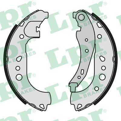 LPR 01181 Brake shoe set