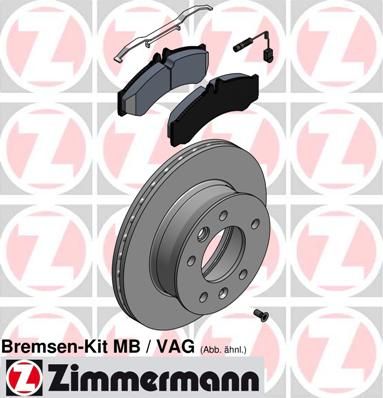 ZIMMERMANN 640.4310.00 Brake kit, disc brake