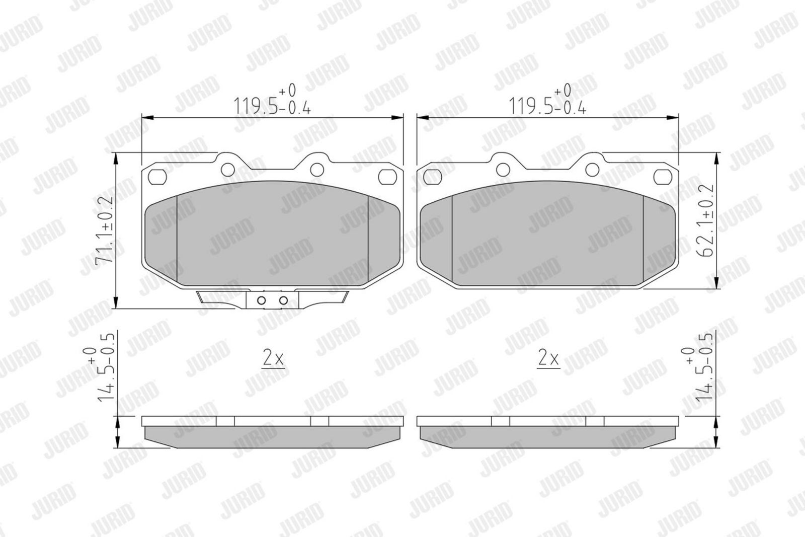 Brake Pad Set, disc brake-1
