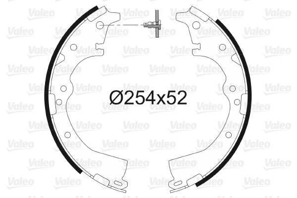 VALEO 562639 Brake shoe set