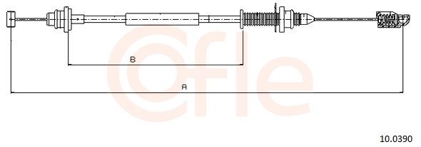 COFLE 92.10.0390 Accelerator cable