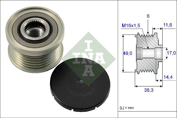 SCHAEFFLER INA 535 0127 10 Alternator freewheel clutch