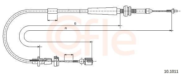 COFLE 10.1011 Accelerator cable
