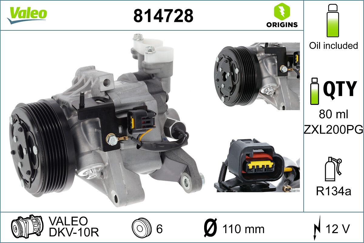 VALEO 814728 Compressor, air conditioning