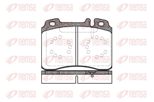 REMSA 0379.20 Brake pad set, disc brake