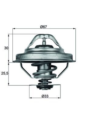 MAHLE TX 28 92D Thermostat, coolant