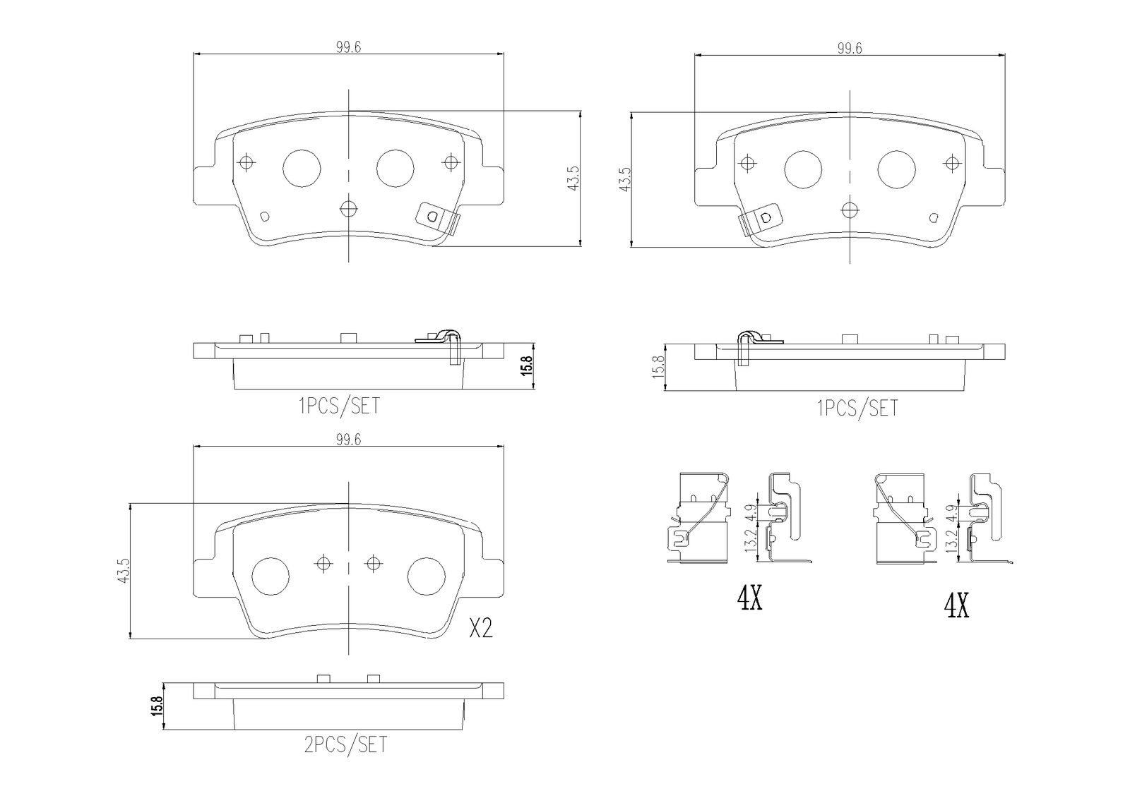 Brake Pad Set, disc brake-3