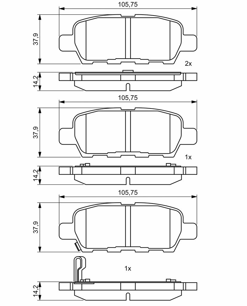 Brake Pad Set, disc brake-7