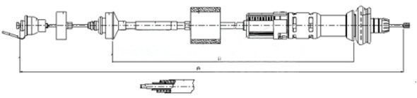 METZGER AUTOTEILE 11.2154 Cable pull, clutch control