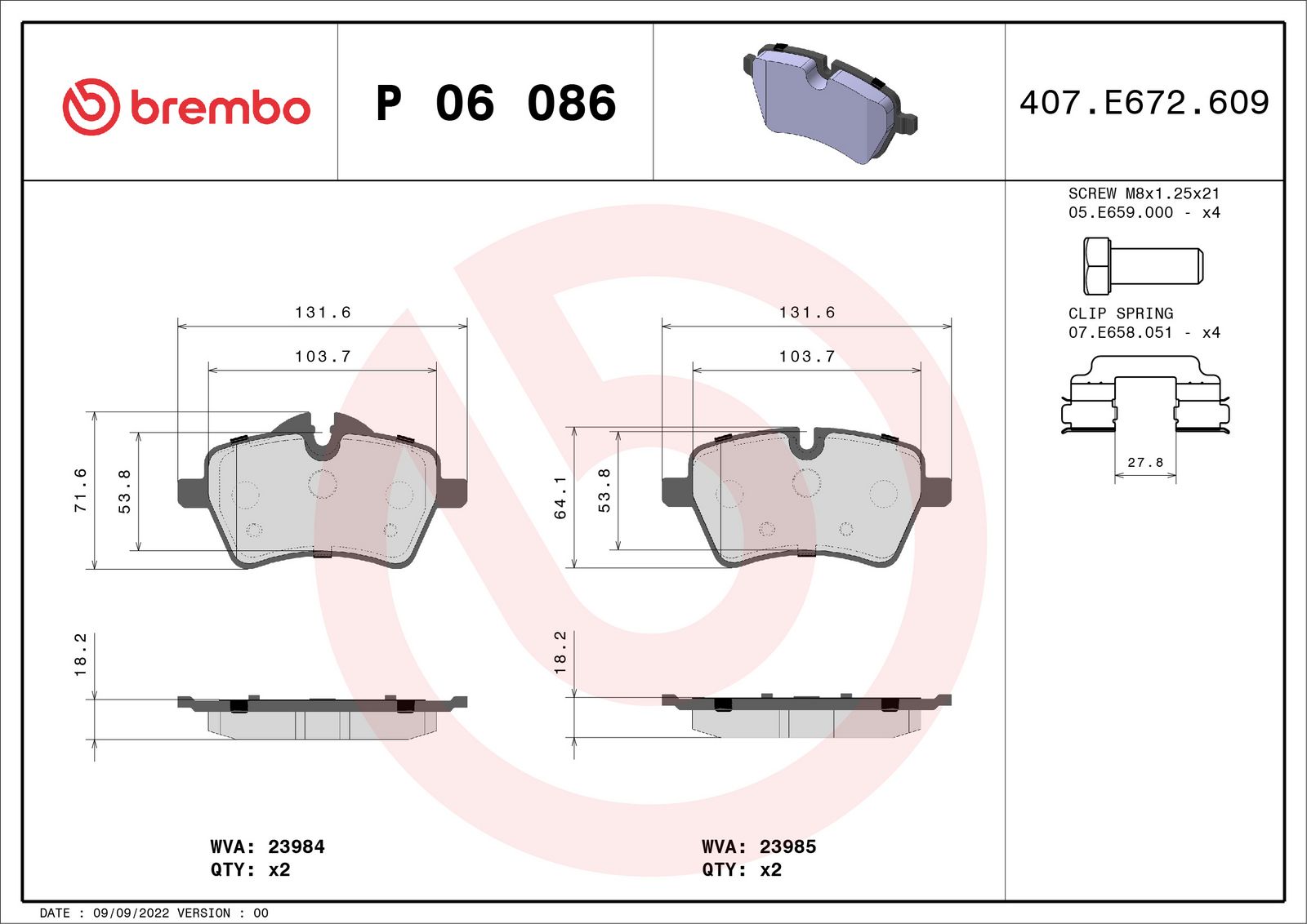Brake Pad Set, disc brake-1