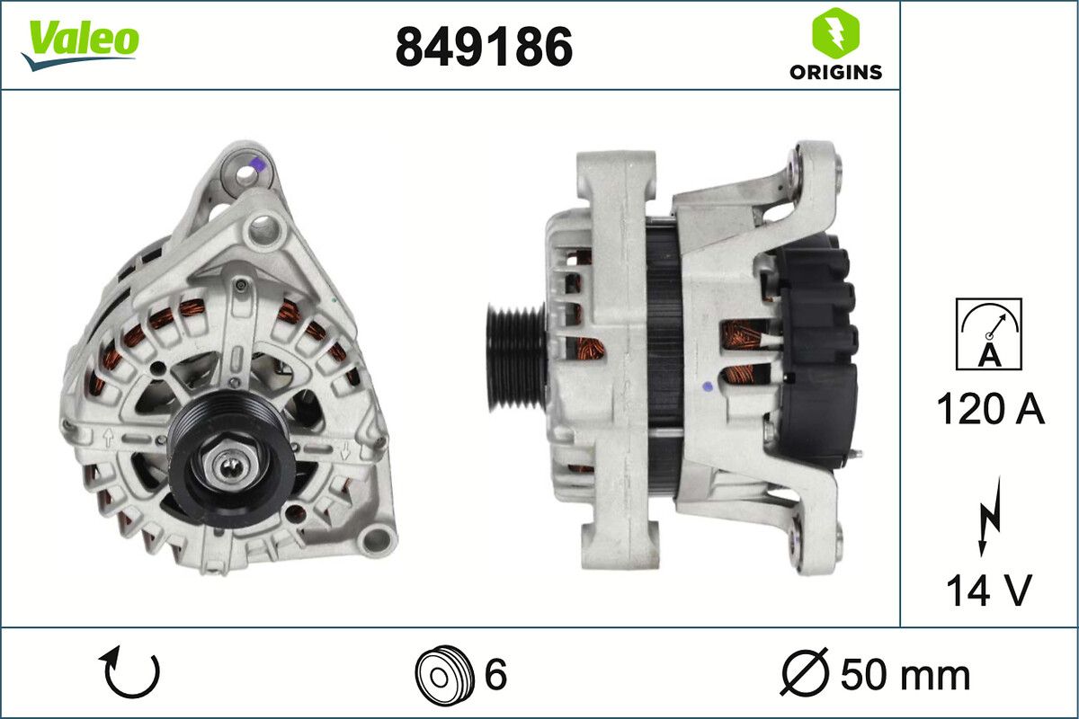 VALEO 849186 Alternator