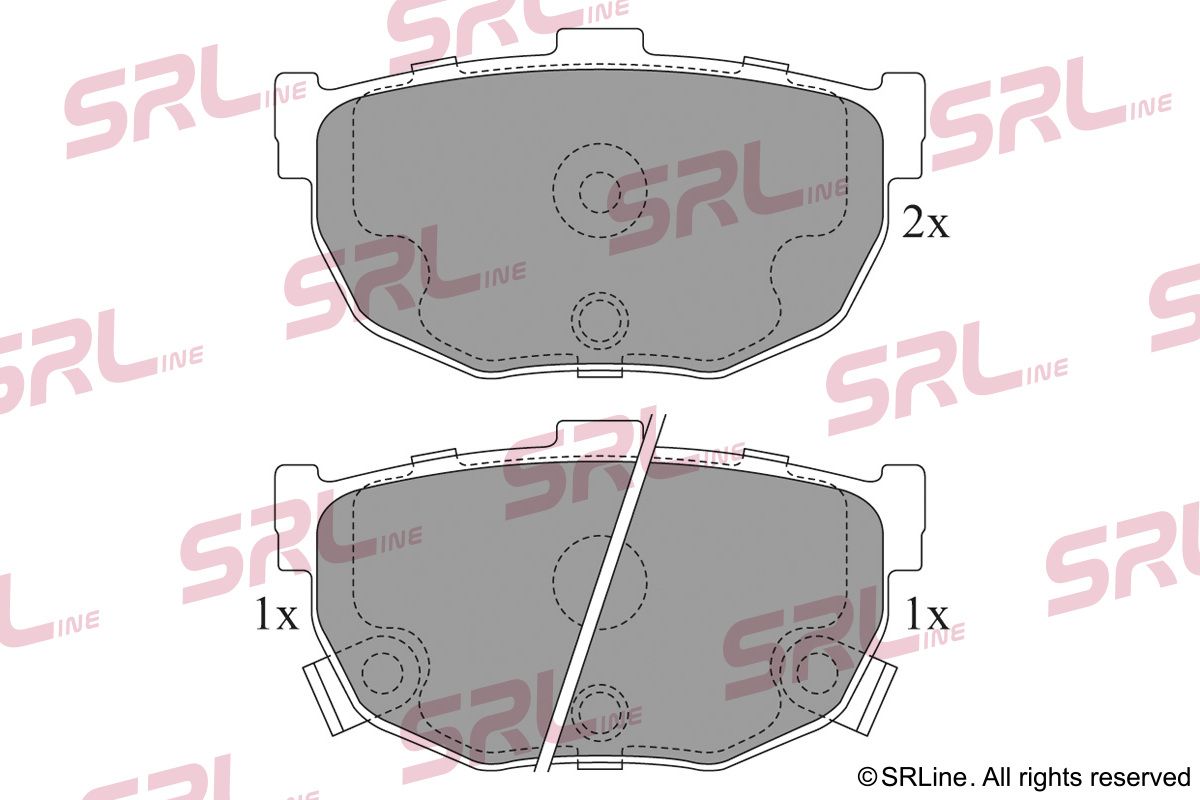 SRLINE S70-1445 Brake pad set, disc brake