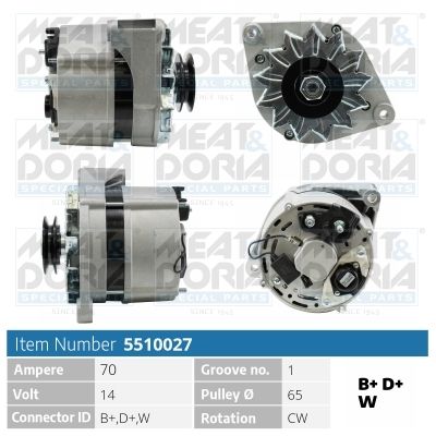 MEAT & DORIA 5510027 Alternator