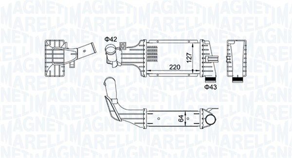 MAGNETI MARELLI 351319204190 Charge air cooler