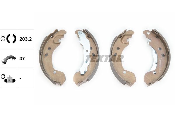 TEXTAR 91062600 Brake shoe set