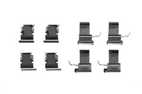 TRW PFK384 Priedų komplektas, diskinių stabdžių trinkelės