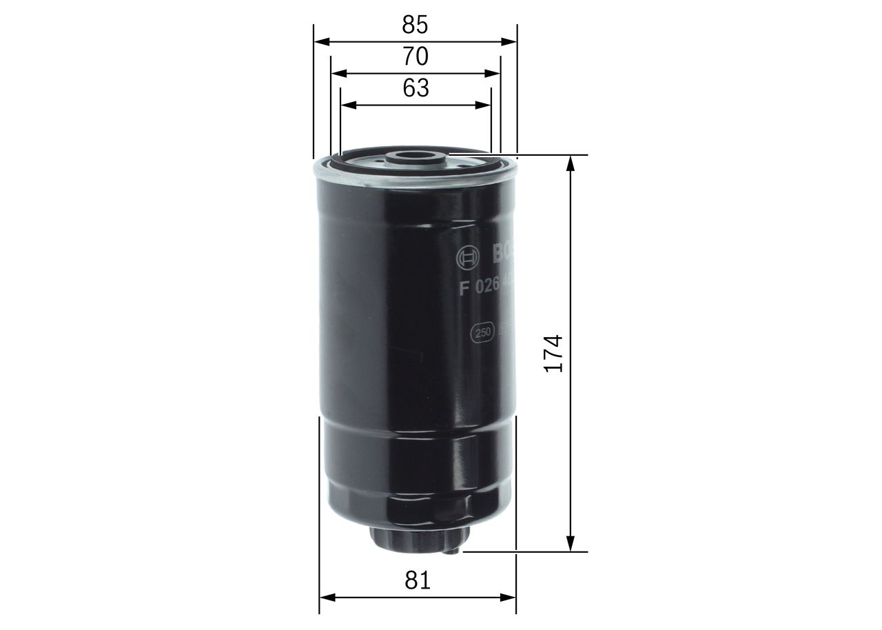 BOSCH F 026 402 048 Fuel filter