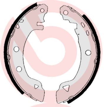 BREMBO S 23 507 Brake shoe set