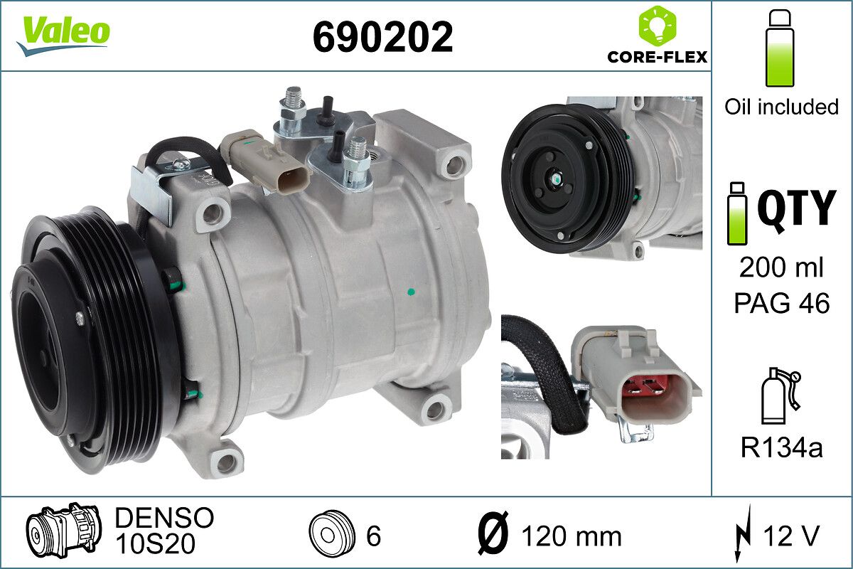 VALEO 690202 Compressor, air conditioning